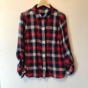 Tommy plaid shirt | size M